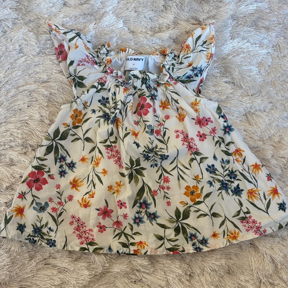 Old Navy Multicolor Floral Baby Dress